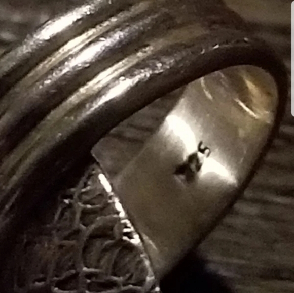 Vintage PTI 925 Silver Saddle Ring Sz. 7 - Picture 8 of 12